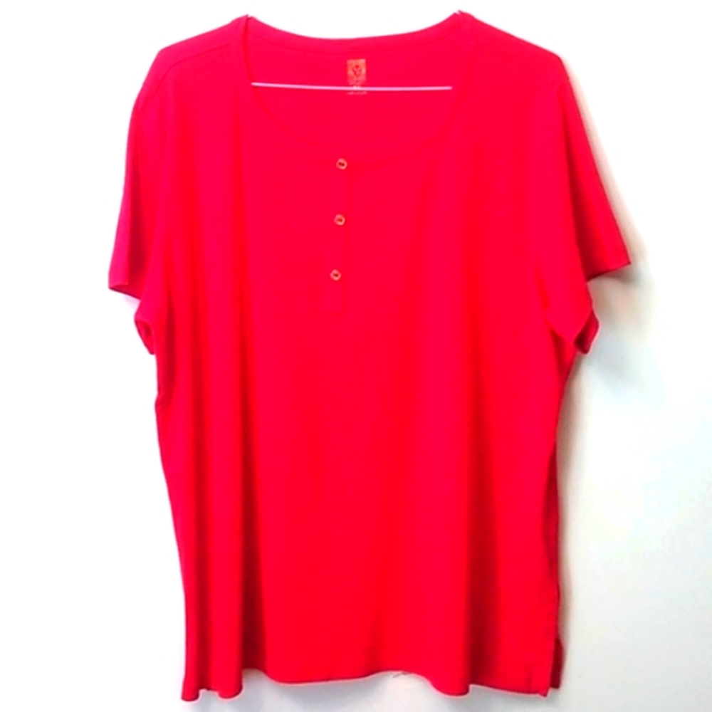 Anne Klein Sport Red Tee, 3X, NWoT